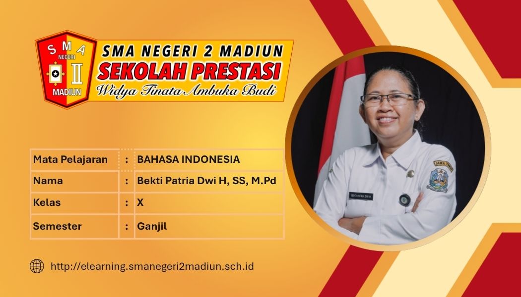 2627 Bahasa Indonesia X Ganjil